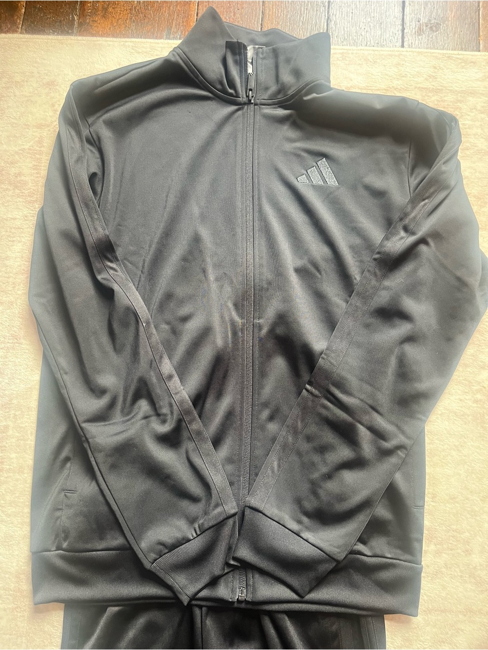 adidas Black Full-Zip Performance Jacket